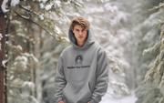 "Awaken Your Essence" Positive Thought Brand Unisex Hoodie (Black Lettering)