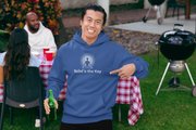 "Belief is the Key" Positive Thought Brand Unisex Hoodie (White Graphic)