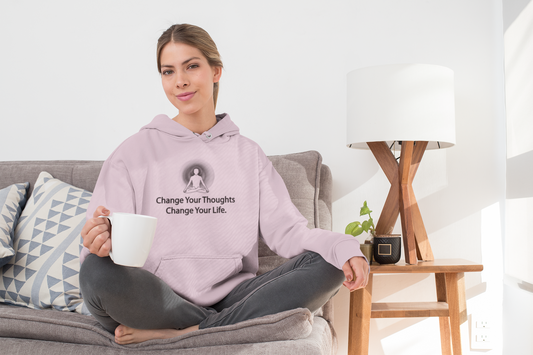 "Change Your Thoughts Change Your Life" Positive Thought Brand Unisex Hoodie