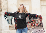 "Enjoy Life's Journey" Positive Thought Brand Women's Relaxed T-Shirt (White Graphic)