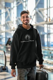 "Everything is as it should be." Positive Thought Brand Unisex Hoodie (White Graphic)