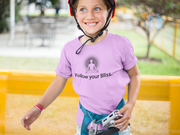 "Follow Your Bliss" Positive Thought Brand Toddler Short Sleeve Tee