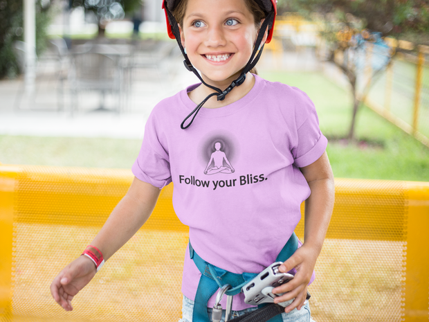 "Follow Your Bliss" Positive Thought Brand Toddler Short Sleeve Tee
