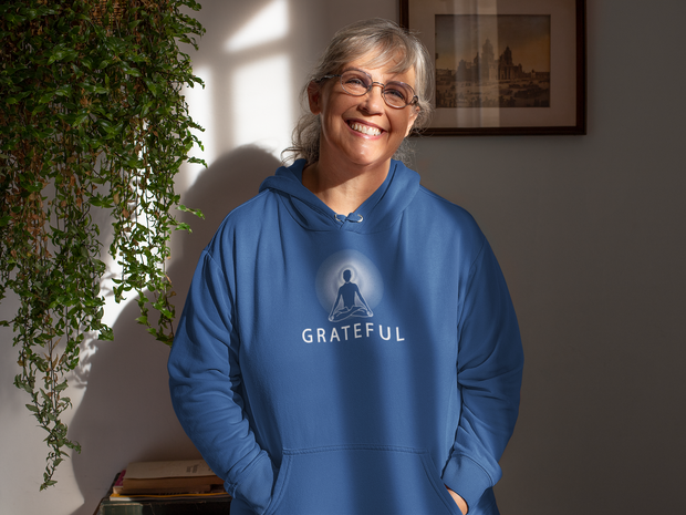 "Grateful" Positive Thought Brand Unisex Hoodie