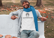 "Give the World Your Spark" Positive Thought Brand Unisex T-Shirt (Black Graphic)