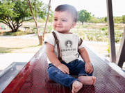 "GRATEFUL" Positive Thought Brand Inspirational Toddler Short Sleeve Tee
