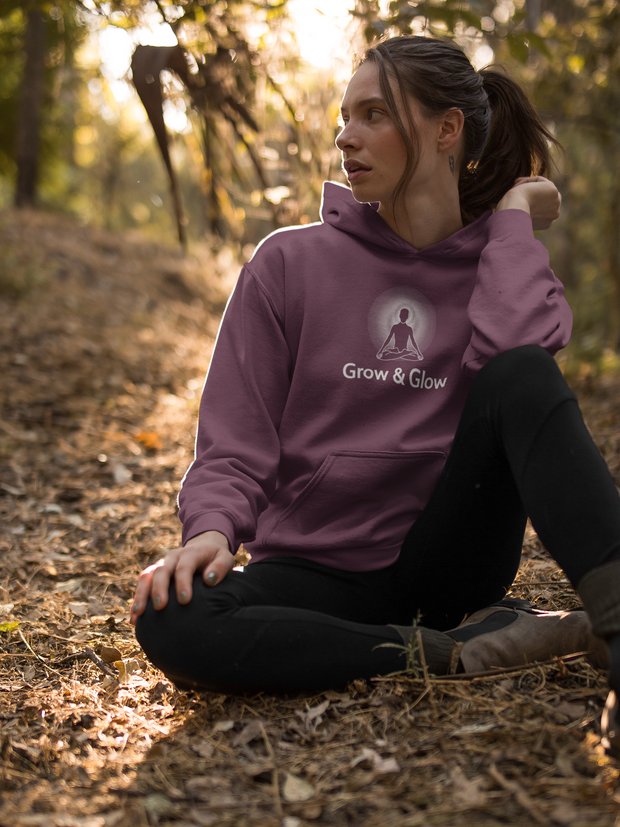 "Grow & Glow" Positive Thought Brand Unisex Hoodie