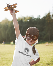 "Happiness is a Choice" Positive Thought Brand Toddler Short Sleeve T-Shirt