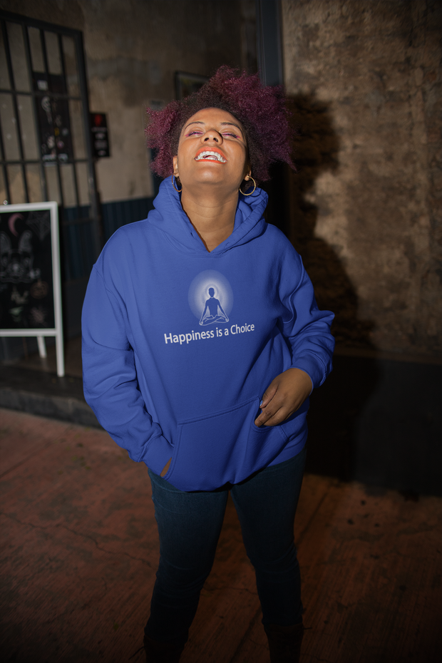 "Happiness is a Choice" Positive Thought Brand Unisex Hoodie