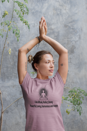 "I am whole, perfect, strong, powerful, loving, harmonious and happy” Positive Thought Brand Women's Relaxed T-Shirt