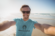 "Infinite Love & Gratitude" Positive Thought Brand Unisex T-Shirt (Black Graphic)