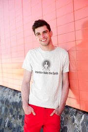 "Intention Rules the Earth" Positive Thought Brand Unisex T-Shirt (Black Graphic)