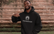 "Intention Rules The Earth" Positive Thought Brand Unisex Hoodie (White Graphic)