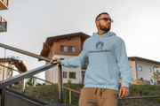 "Intention Rules the Earth" Positive Thought Brand Unisex Hoodie (Black Graphic)