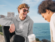 "Joyful Being" Positive Thought Brand Unisex Hoodie (White Graphic)