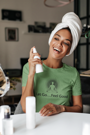 "Let Go... Feel Good" Positive Thought Brand Women's Relaxed T-Shirt