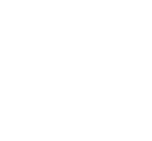 "Leverage Your Mind" Positive Thought Brand Unisex T-Shirt (White Graphic)