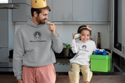 "Life is a Treasure" Positive Thought Brand Unisex Hoodie (Black Graphic)