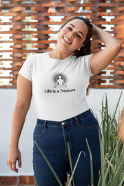 "Life is a Treasure" Positive Thought Brand Women's Relaxed T-Shirt