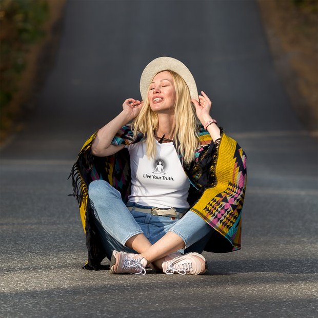 "Live Your Truth" Positive Thought Brand Women's Relaxed T-Shirt