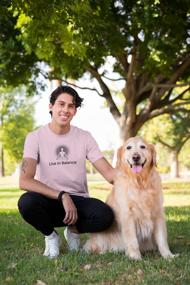 "Live in Balance" Positive Thought Brand Unisex T-Shirt