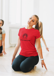 "Love, Love, Love" Positive Thought Brand Women's Relaxed T-Shirt
