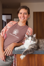"Love, Love, Love" Positive Thought Brand Women's Relaxed T-Shirt