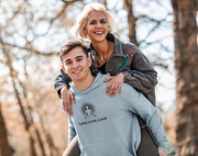 "Love, Love, Love" Positive Thought Brand Unisex Hoodie (Black Graphic)