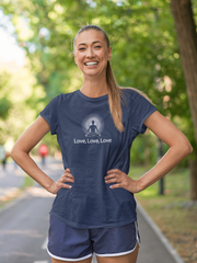"Love, Love, Love" Positive Thought Brand Women's Relaxed T-Shirt