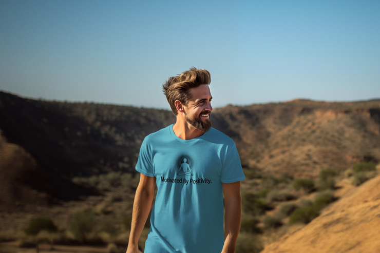 "Motivated by Positivity" Positive Thought Brand Unisex T-Shirt (Black Graphic)