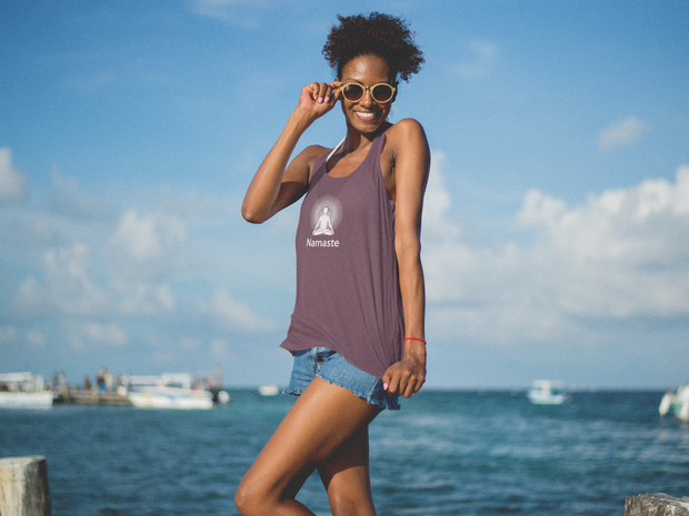 "Namaste" Positive Thought Brand Women's Racerback Tank