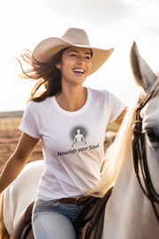 "Nourish Your Soul" Positive Thought Brand Women's Relaxed T-Shirt