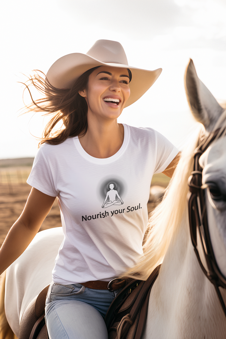 "Nourish Your Soul" Positive Thought Brand Women's Relaxed T-Shirt