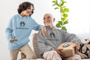 "Nourish Your Soul" Positive Thought Brand Unisex Hoodie (Black Graphic)