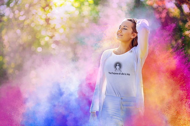 "The Purpose of Life is Joy" Positive Thought Brand Women's Relaxed T-Shirt