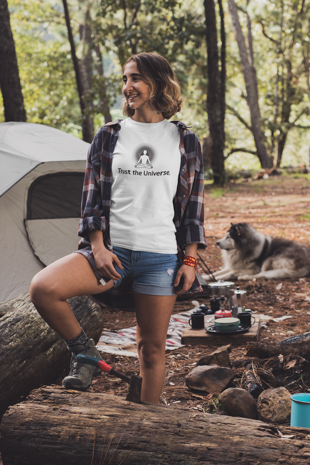 "Trust the Universe" Positive Thought Brand Women's Relaxed T-Shirt