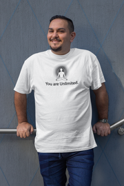 "You Are Unlimited" Positive Thought Brand Unisex T-Shirt (Black Graphic)