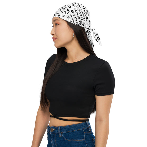Positive Thought Brand Inspirational Logo bandana