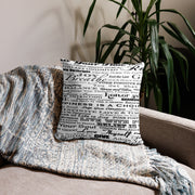 Positive Thought Brand Inspirational Logo Basic Pillow