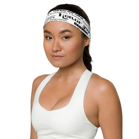 Positive Thought Brand Inspirational Logo Headband