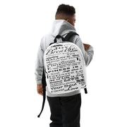 Positive Thought Brand Inspirational Logo Minimalist Backpack