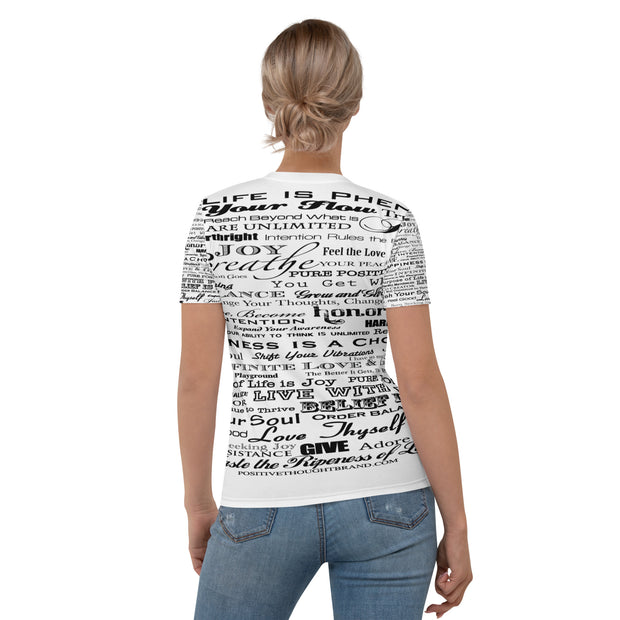Positive Thought Brand Inspirational Logo Women's T-shirt
