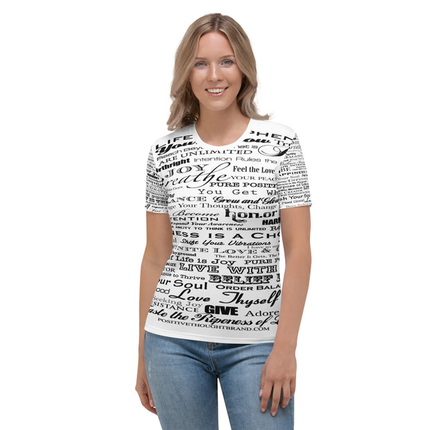 Positive Thought Brand Inspirational Logo Women's T-shirt