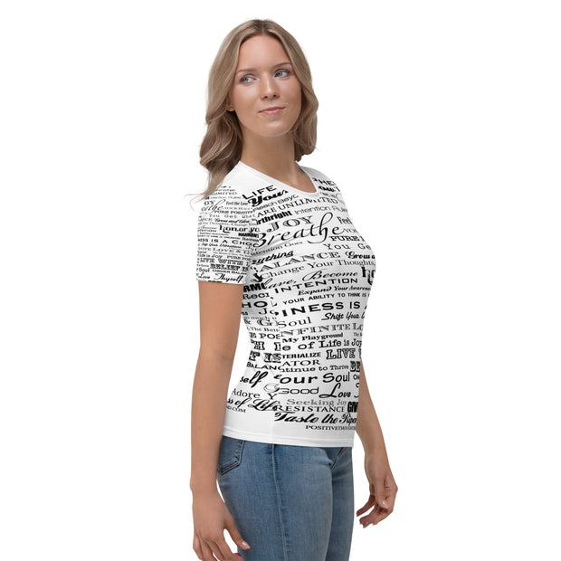 Positive Thought Brand Inspirational Logo Women's T-shirt