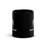 "Honor Your Soul" Positive Thought Brand 11 oz Black Glossy Mug