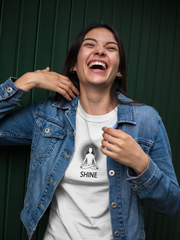 "SHINE" Positive Thought Brand Women's Relaxed T-Shirt