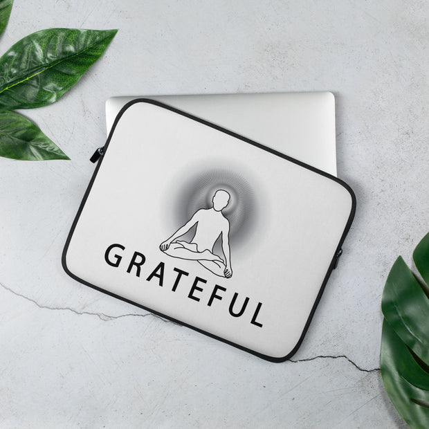 Positive Thought Brand GRATEFUL Laptop Sleeve