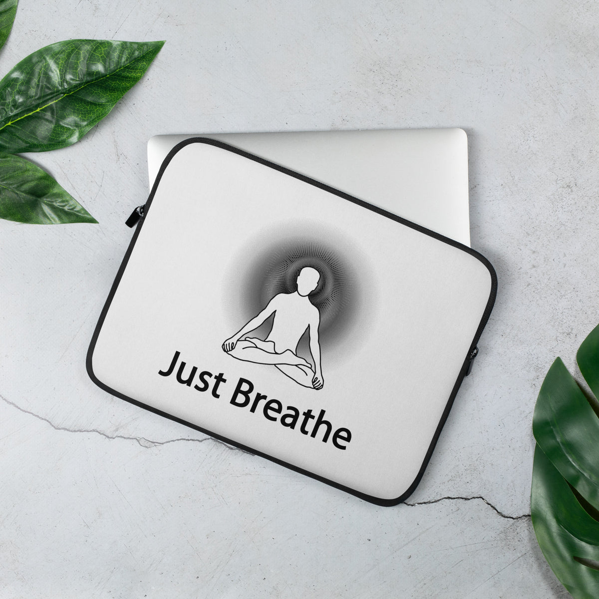 Positive Thought Brand Just Breathe Laptop Sleeve