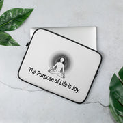Positive Thought Brand The Purpose of Life is Joy Laptop Sleeve