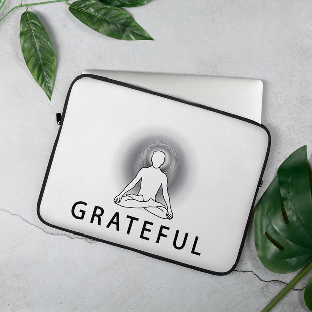 Positive Thought Brand GRATEFUL Laptop Sleeve